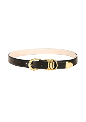 DEHANCHE Hollyhock Belt in Black & Gold - Black. Size M (also in L, S, XL, XS).