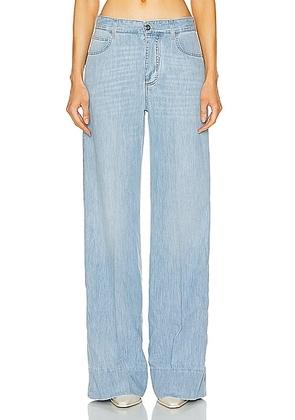 Bottega Veneta Bleached Wide Leg Jeans in Light Bleach - Denim-Light. Size 34 (also in ).