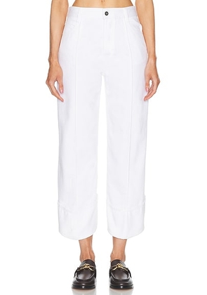 Bottega Veneta Capri Pant in White - White. Size 40 (also in 34).