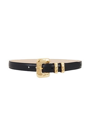 DEHANCHE Tetra Belt in Black & Gold - Black. Size S (also in L).