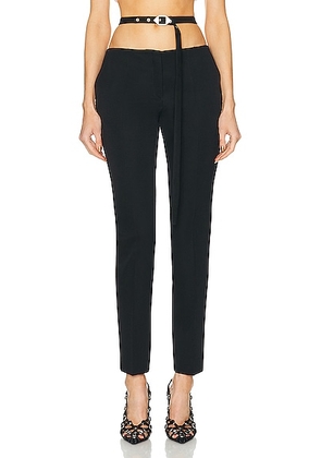 THE ATTICO Gabardina Long Pant in Black - Black. Size 40 (also in ).