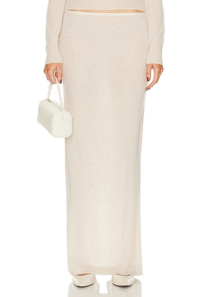 Eterne Emma Skirt in Oatmeal - Beige. Size XL (also in M/L).