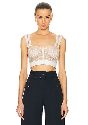 BODE Duet Lace Tank in White - White. Size M (also in L).