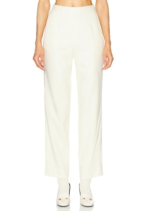 BODE Mohair Hall Tuxedo Trouser in Ivory - Ivory. Size 27 (also in 28, 29).