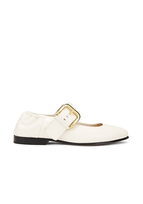 Bottega Veneta Astaire Flat in String - White. Size 37.5 (also in 36.5, 38.5).