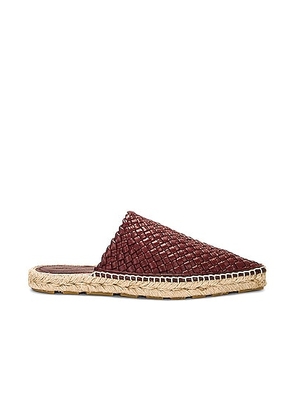Bottega Veneta Open Back Espadrille in Merlot - Burgundy. Size 37 (also in 36, 38, 39, 40, 41).