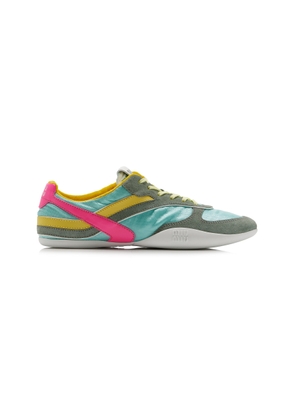 Miu Miu Gymnasium Tech-Nylon and Suede Sneakers - Moda Operandi