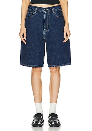 Carhartt WIP Brandon Short in Blue Stone Washed - Denim-Dark. Size S (also in L).