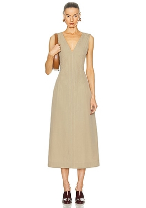 Bottega Veneta Midi Dress in Sand - Neutral. Size 40 (also in 38).