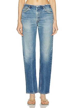 Aligrace Vintage Undone Mini Rise Jeans in Medium Dark Wash - Blue. Size 26 (also in ).