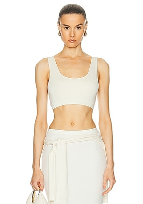 Eterne Sports Bra in Ivory - Ivory. Size M (also in XS, S, L, XL).