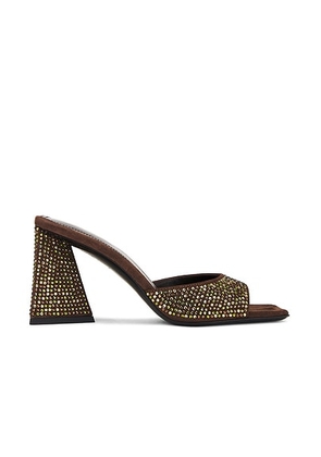 THE ATTICO Mini Devon Mule in Brown Shades - Brown. Size 37 (also in 36, 37.5, 38.5).