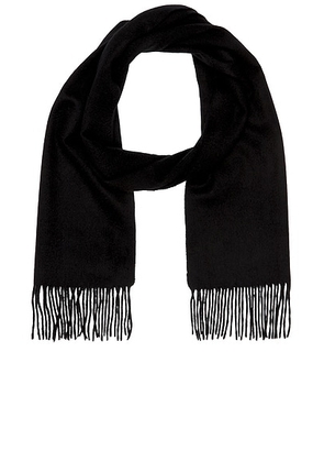 Beams Plus Cashmere Scarf Solid in Black - Black. Size all.
