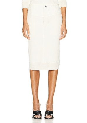 Bottega Veneta Pencil Skirt in Sea Salt - White. Size M (also in L).