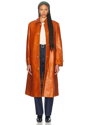 BODE Continental Coat in Whiskey - Cognac. Size XXS (also in ).