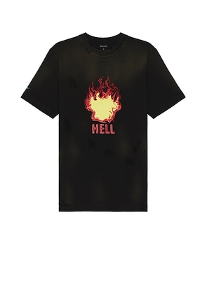 BOTTER Hell T-Shirt in Black Orange Sunfading - Black. Size XL/1X (also in S).