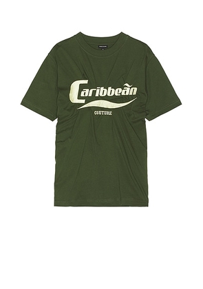 BOTTER Caribbean Wrinkle T-Shirt in Seaweed Green - Olive. Size L (also in ).