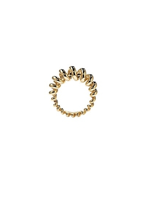 Boochier Jumbo Slinkee Ring in Yellow Gold - Metallic Gold. Size 8 (also in 6).