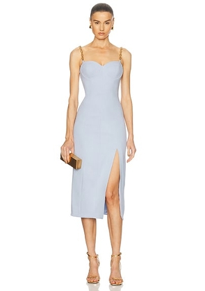 Carolina Herrera Chain Strap Midi Dress in Celeste - Blue. Size 6 (also in ).