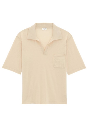 Saint Laurent Cassandre Polo Wool Shirt