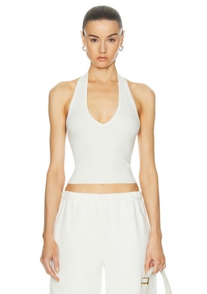 Eterne Halter Top in Cream - Cream. Size XL (also in L).