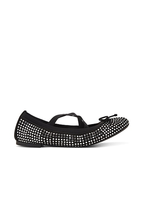 Aquazzura Remix Ballet Flat in Black & Silver - Black. Size 37 (also in ).