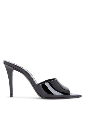 Saint Laurent Patent Leather Romy Mule Sandals