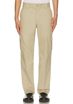 Dickies Regular Fit Straight Leg Cargo Pant in Desert Sand - Brown. Size 34 (also in 32).