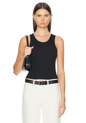 Eterne Fitted Tank Top in Black - Black. Size XL (also in ).