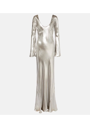 Galvan Valletta satin gown