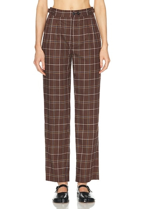 BODE Dunham Plaid Trouser in Brown Multi - Brown. Size 30 (also in 29).