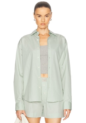Comme Si La Shirt Classica in Sage - Mint. Size M (also in L, S).