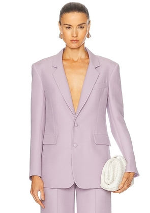 Adam Lippes Harris Blazer in Lilac - Lavender. Size 2 (also in 0, 4).