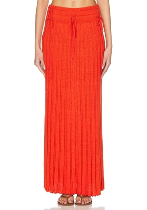 Christopher Esber Straccio Knitted Skirt in Red - skirt. Size XS (also in S).