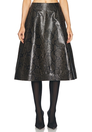 Balenciaga A Line Skirt in Kaki - Black. Size 38 (also in 36).