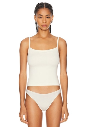 Eterne 90's Tank Top in Ivory - Ivory. Size M (also in L, S, XL, XS).