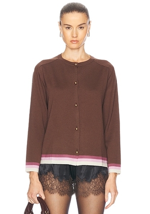 BODE Fairground Cardigan in Brown Multi - Brown. Size M (also in L, S).