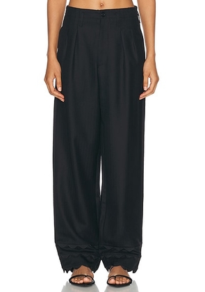 BODE Ripple Trouser in Black - Black. Size 29 (also in 30).