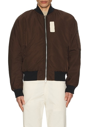 BTFL STUDIO Flight Jacket in Brown - Brown. Size S (also in M).