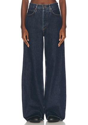 AGOLDE Dame High Rise Wide Leg Jeans in Pendulum - Denim-Dark. Size 28 (also in 24, 27).