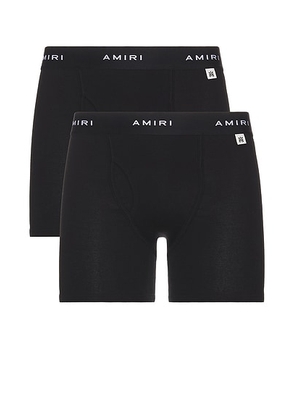 Amiri Brief Boxer 2-Pack in Black - Black. Size M (also in L, S, XL/1X, XXL/2X).