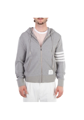 Thom Browne 4Bar Cotton Zip Hoodie