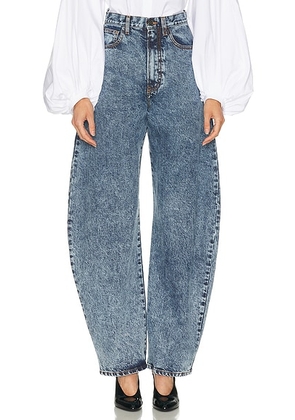 ALAÃA Round Leg in Bleu Neige - Blue. Size 34 (also in 38).