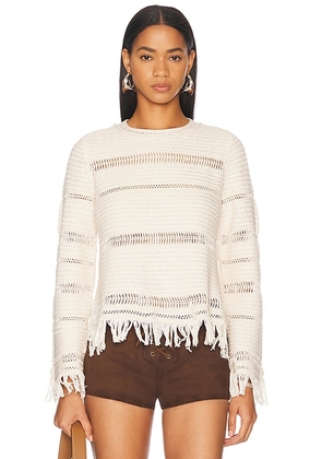 Isabel Marant Etoile Azilis Sweater in Ecru - Cream. Size 36 (also in 34, 38, 40, 42).