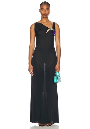 Emilio Pucci Sleeveless Gown in Nero - Black. Size 42 (also in 38).