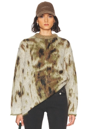 THE ATTICO Sweater in Military Green - Green. Size 38 (also in 42, 44).