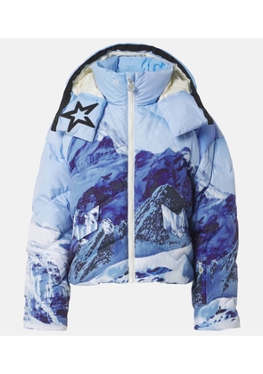 Perfect Moment Mountain printed down jacket