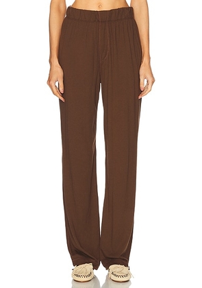 Eterne Lounge Pant in Chocolate - Chocolate. Size M (also in L, S, XL, XS).