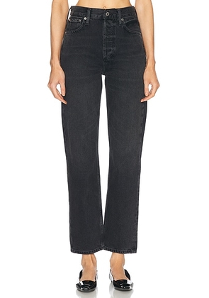 Citizens of Humanity Blaine High Rise Straight Jeans in Vintage Black - Black. Size 24 (also in 23, 25, 26, 27, 28, 29, 30, 31, 32, 33, 34).