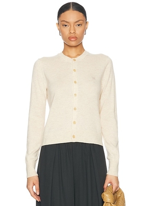 Acne Studios Keny Cardigan in Oatmeal Melange - Beige. Size S (also in M, XS).
